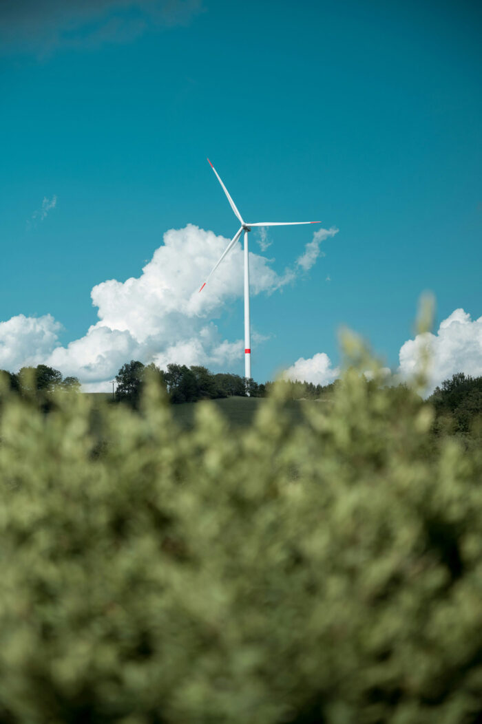 Windmill in a field